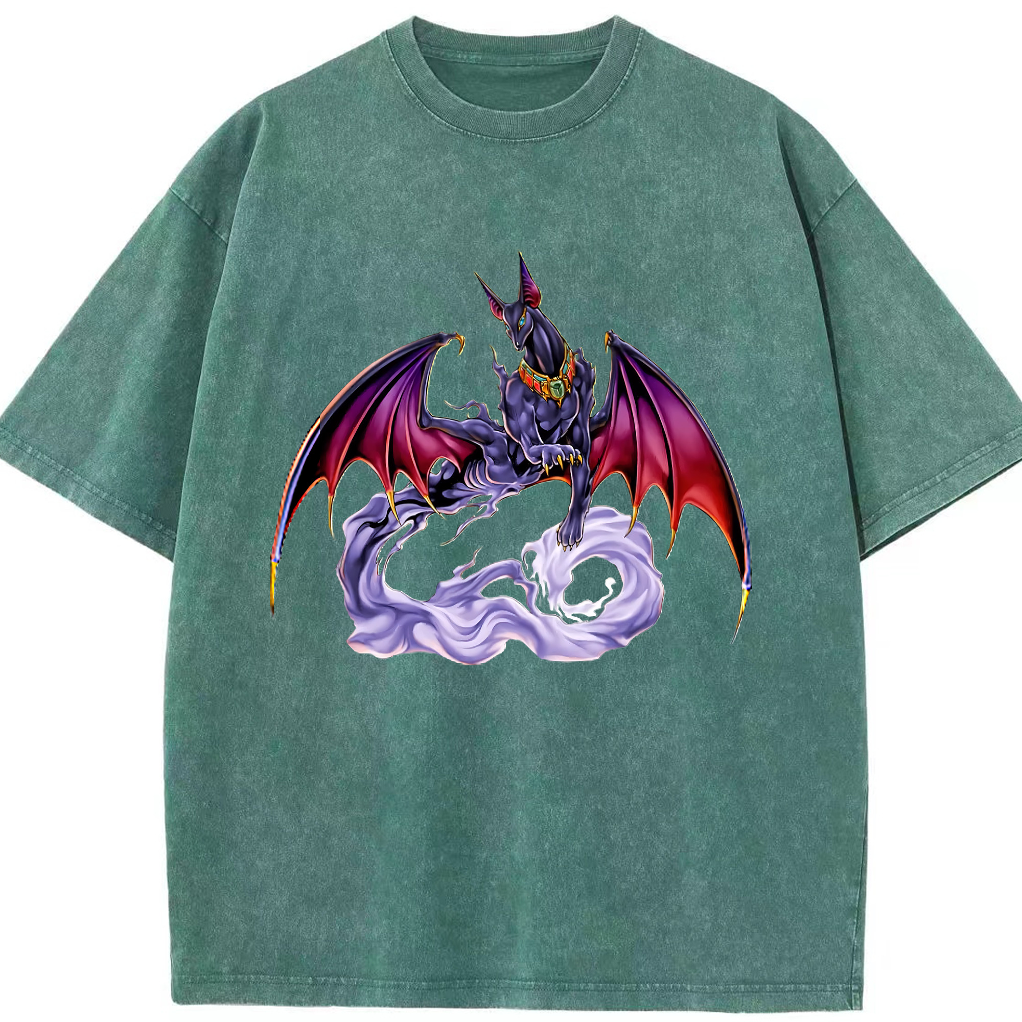 （画像用） 遊☆戯☆王 Yu-Gi-Oh! 綿100% ヴィンテージ風 半袖Tシャツ（フロントプリント）